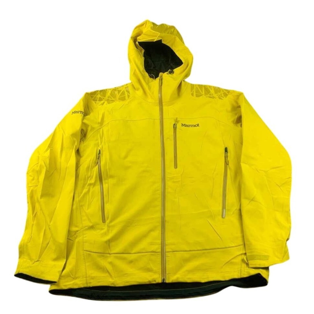 Marmot Zion Jacket‎ Men's XL Yellow Polartec NeoShell Waterproof Softshell 80680
